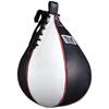 Top Contender Leather Speed Bag- Black & White